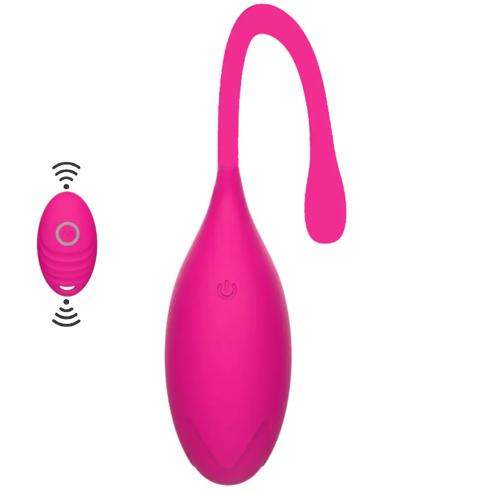 Vişne Benwa Balls Uzaktan Kumandalı Kegel Egzersiz Vibratörü-Pink