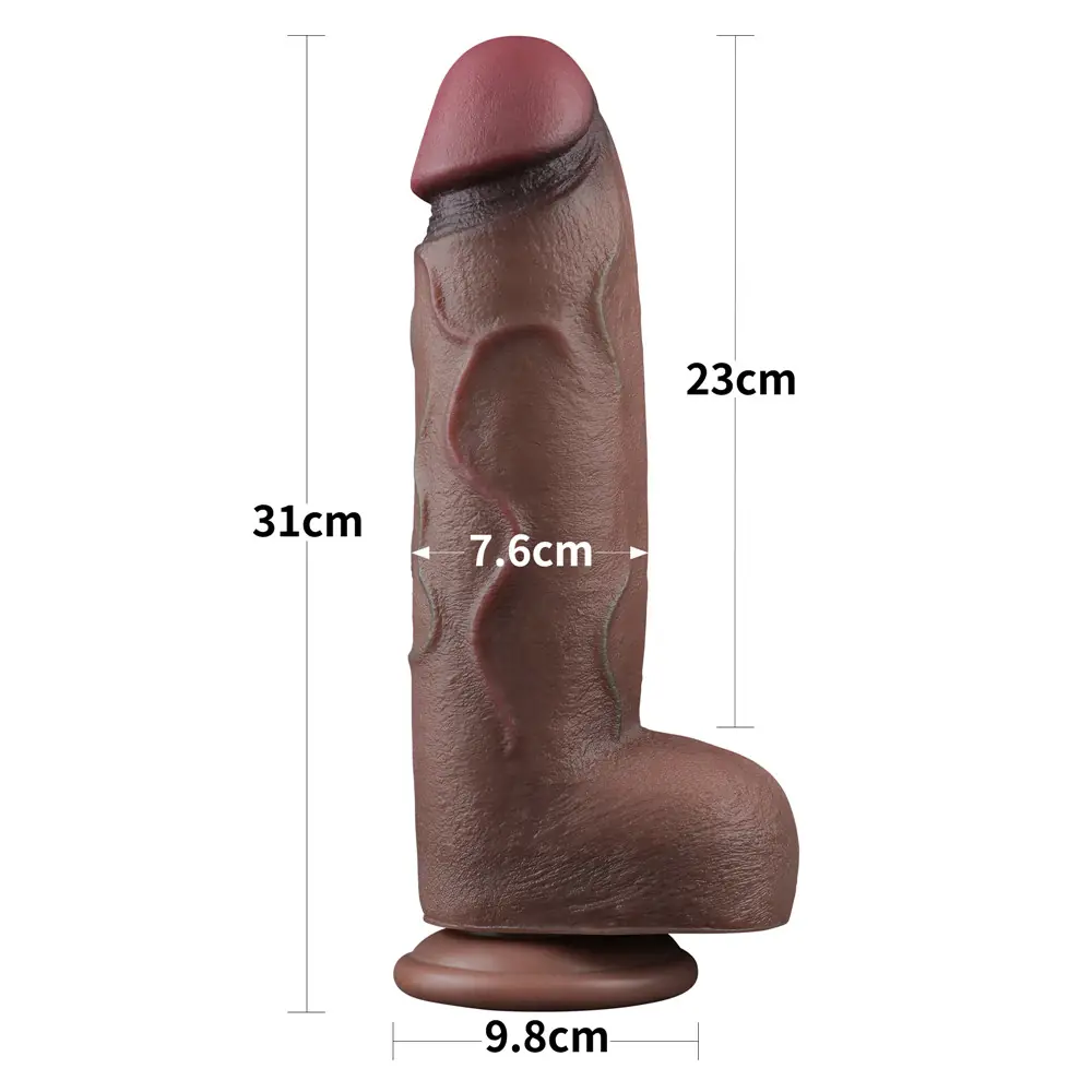 Lovetoy Dual Layered Silicone Cock 30 Cm Büyük Realistik Penis LV411063