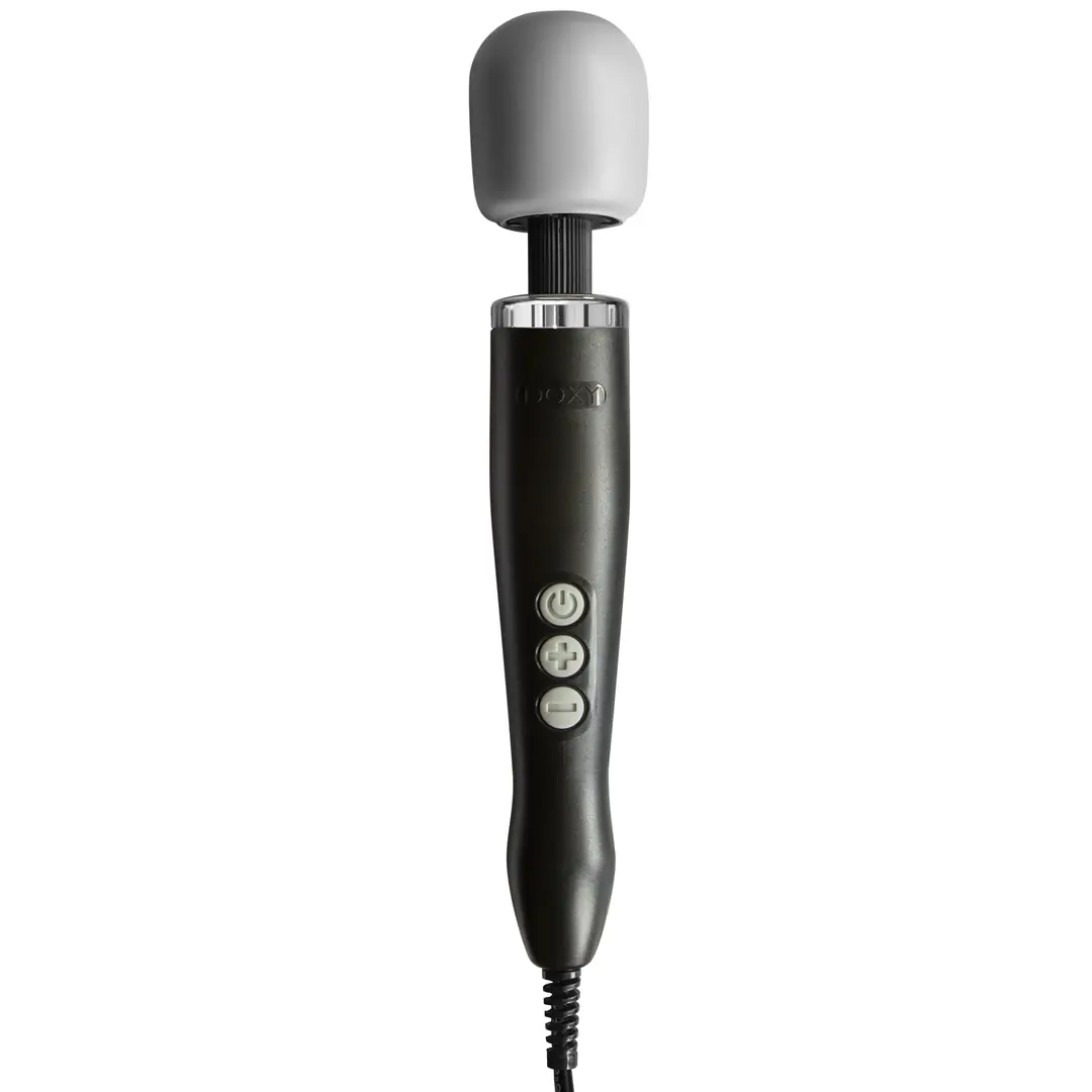 Doxy Wand Güçlü Masaj Aleti Metal Döküm Siyah