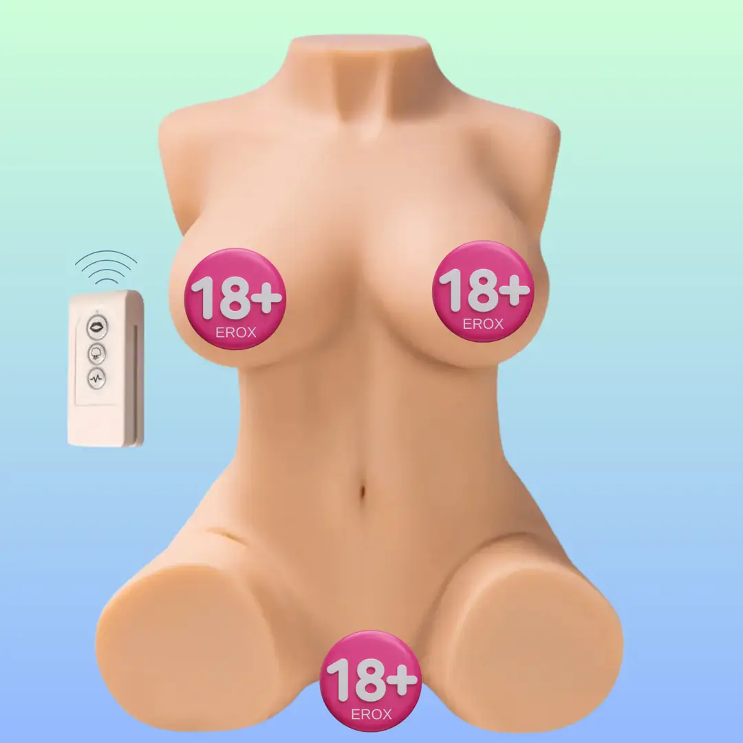 Shequ Britney Emişli ve Titreşimli Yarım Vücut Masturbator SQ-MAS20028