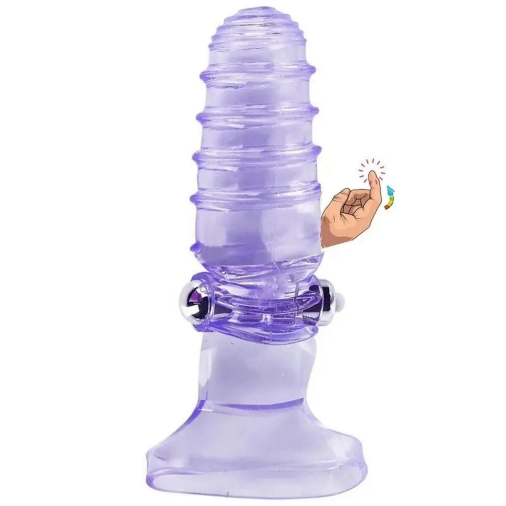 Vişne Finger Vibe G-Stimulant 10 Mod Parmak Vibratör-Purple