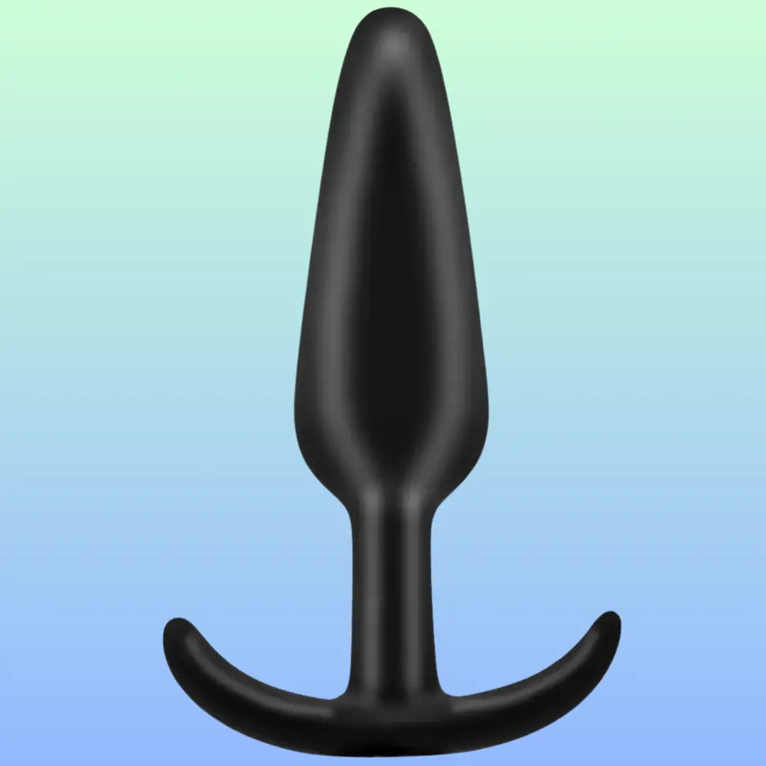 Vişne Anal Fantasy Silicone Jelly Butt Plug Anal Alıştırıcı-Black