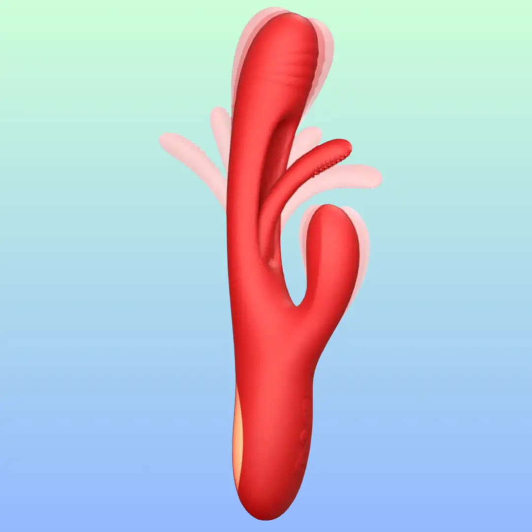 Vişne The Vibe Flexible Plus G-Spot Rabbit Vibratör